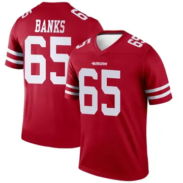 Men's Aaron Banks San Francisco 49ers Legend Scarlet Jersey