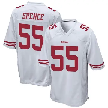 Men's Akeem Spence San Francisco 49ers Game White Jersey
