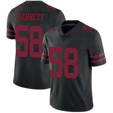 Men's Alex Barrett San Francisco 49ers Limited Black Alternate Vapor Untouchable Jersey