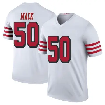 Men's Alex Mack San Francisco 49ers Legend White Color Rush Jersey