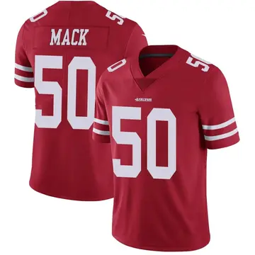 Men's Alex Mack San Francisco 49ers Limited Red Team Color Vapor Untouchable Jersey