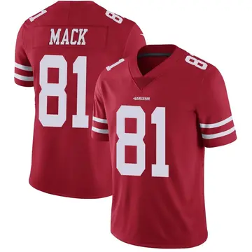 Men's Austin Mack San Francisco 49ers Limited Red Team Color Vapor Untouchable Jersey