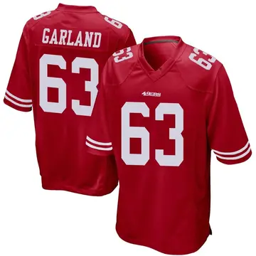 Men's Ben Garland San Francisco 49ers Game Red Team Color Jersey