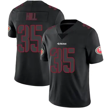 Men's Brian Hill San Francisco 49ers Limited Black Impact Jersey