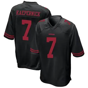 Men's Colin Kaepernick San Francisco 49ers Game Black Alternate Jersey