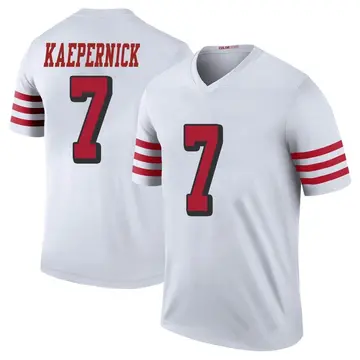 Men's Colin Kaepernick San Francisco 49ers Legend White Color Rush Jersey