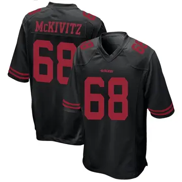 Men's Colton McKivitz San Francisco 49ers Game Black Alternate Jersey