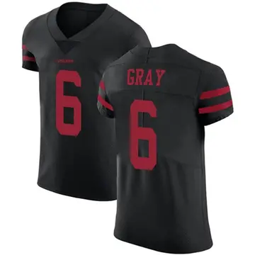 Men's Danny Gray San Francisco 49ers Elite Black Alternate Vapor Untouchable Jersey