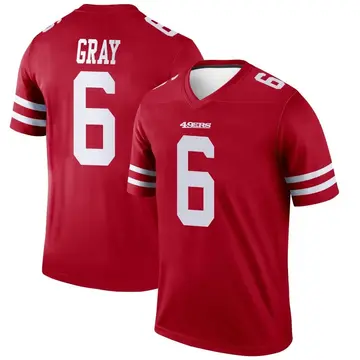 Men's Danny Gray San Francisco 49ers Legend Scarlet Jersey