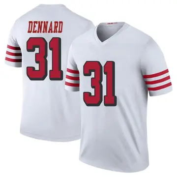 Men's Darqueze Dennard San Francisco 49ers Legend White Color Rush Jersey