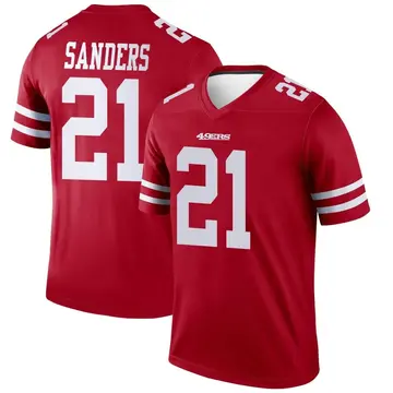 Men's Deion Sanders San Francisco 49ers Legend Scarlet Jersey