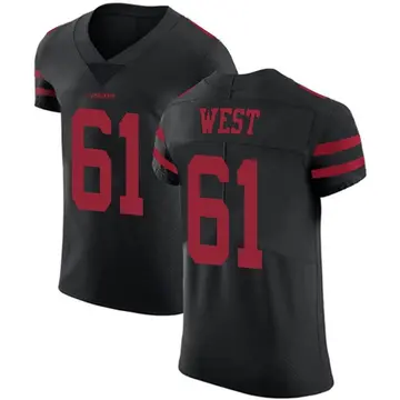 Men's Dohnovan West San Francisco 49ers Elite Black Alternate Vapor Untouchable Jersey