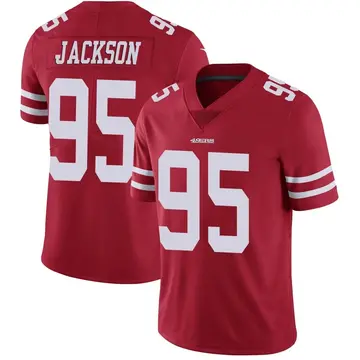 Men's Drake Jackson San Francisco 49ers Limited Red Team Color Vapor Untouchable Jersey
