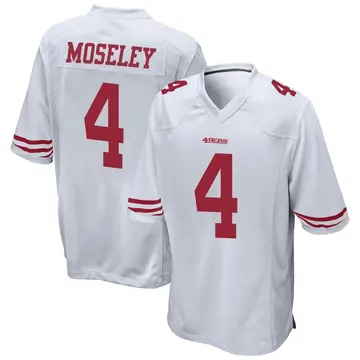 Men's Emmanuel Moseley San Francisco 49ers Game White Jersey