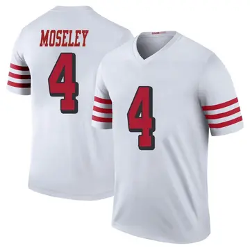 Men's Emmanuel Moseley San Francisco 49ers Legend White Color Rush Jersey