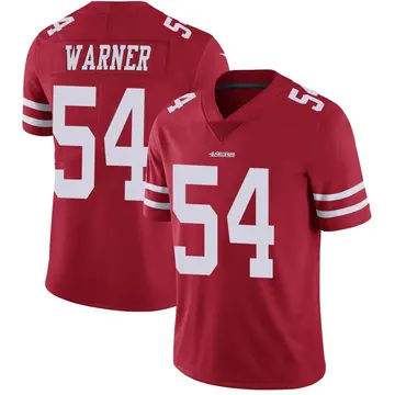 Men's Fred Warner San Francisco 49ers Limited Red Team Color Vapor Untouchable Jersey