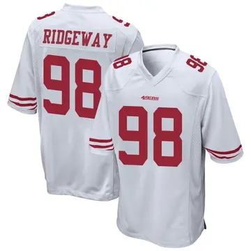 Men's Hassan Ridgeway San Francisco 49ers Game White Jersey