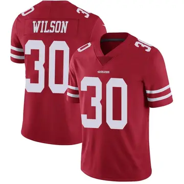 Men's Jarrod Wilson San Francisco 49ers Limited Red Team Color Vapor Untouchable Jersey