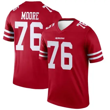 Men's Jaylon Moore San Francisco 49ers Legend Scarlet Jersey
