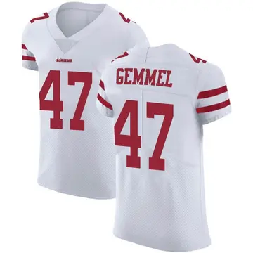 Men's Jeremiah Gemmel San Francisco 49ers Elite White Vapor Untouchable Jersey