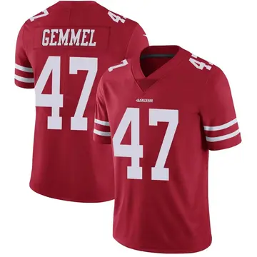 Men's Jeremiah Gemmel San Francisco 49ers Limited Red Team Color Vapor Untouchable Jersey