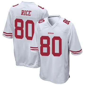 Men's Jerry Rice San Francisco 49ers Game White Jersey