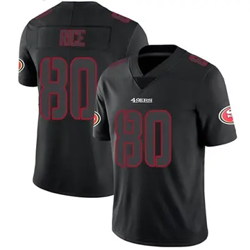 Men's Jerry Rice San Francisco 49ers Limited Black Impact Jersey