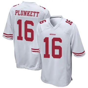 Men's Jim Plunkett San Francisco 49ers Game White Jersey