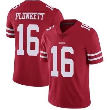 Men's Jim Plunkett San Francisco 49ers Limited Red Team Color Vapor Untouchable Jersey