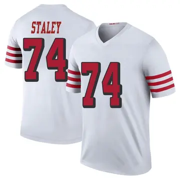 Men's Joe Staley San Francisco 49ers Legend White Color Rush Jersey