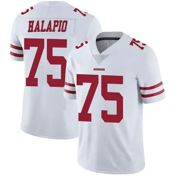 Men's Jon Halapio San Francisco 49ers Limited White Vapor Untouchable Jersey