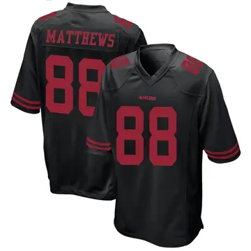Men's Jordan Matthews San Francisco 49ers Game Black Alternate Jersey