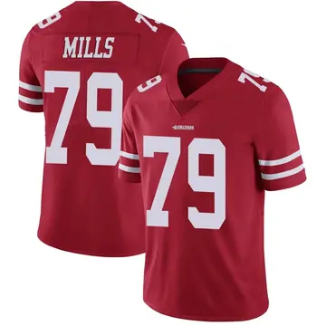 Men's Jordan Mills San Francisco 49ers Limited Red Team Color Vapor Untouchable Jersey