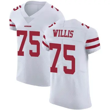 Men's Jordan Willis San Francisco 49ers Elite White Vapor Untouchable Jersey