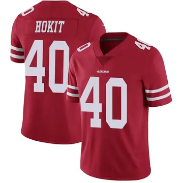 Men's Josh Hokit San Francisco 49ers Limited Red Team Color Vapor Untouchable Jersey