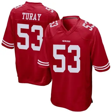 Men's Kemoko Turay San Francisco 49ers Game Red Team Color Jersey