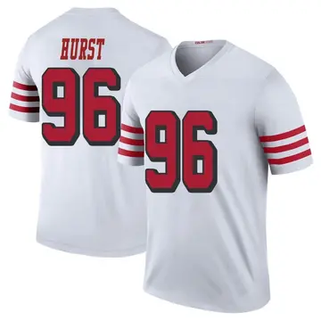 Men's Maurice Hurst San Francisco 49ers Legend White Color Rush Jersey
