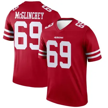 Men's Mike McGlinchey San Francisco 49ers Legend Scarlet Jersey