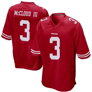 Men's Ray-Ray McCloud III San Francisco 49ers Game Red Team Color Jersey
