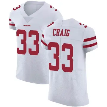 Men's Roger Craig San Francisco 49ers Elite White Vapor Untouchable Jersey