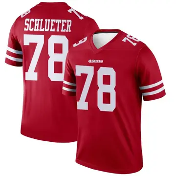 Men's Sam Schlueter San Francisco 49ers Legend Scarlet Jersey