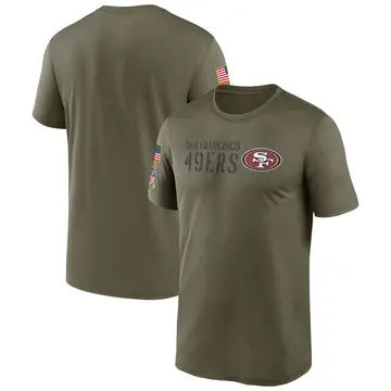 Men's San Francisco 49ers Legend Olive 2022 Salute to Service Team T-Shirt