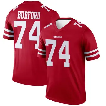 Men's Spencer Burford San Francisco 49ers Legend Scarlet Jersey