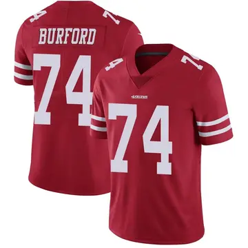 Men's Spencer Burford San Francisco 49ers Limited Red Team Color Vapor Untouchable Jersey