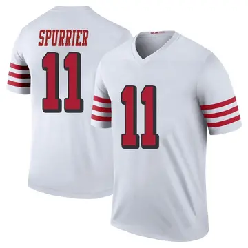 Men's Steve Spurrier San Francisco 49ers Legend White Color Rush Jersey