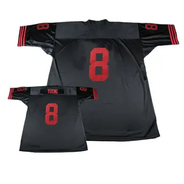 Men's Steve Young San Francisco 49ers Authentic Black Throwback Jersey