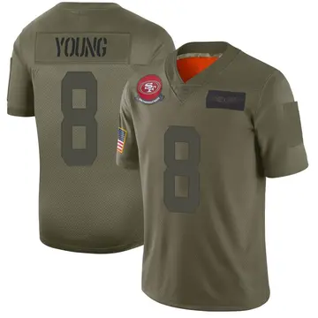 Men's Steve Young San Francisco 49ers Limited Camo 2019 Salute to Service Jersey