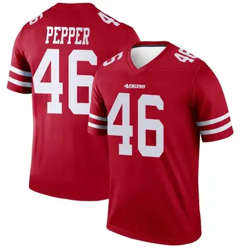 Men's Taybor Pepper San Francisco 49ers Legend Scarlet Jersey