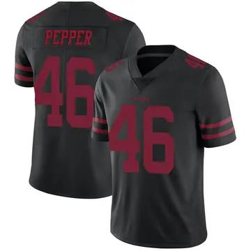 Men's Taybor Pepper San Francisco 49ers Limited Black Alternate Vapor Untouchable Jersey