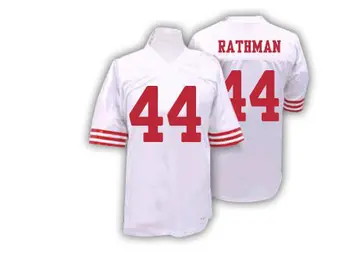 Men's Tom Rathman San Francisco 49ers Authentic White Jersey
